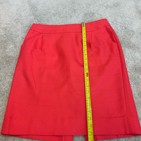 J. Crew coral pink pencil skirt Sz 8 pockets NWOT - Picture 9 of 10